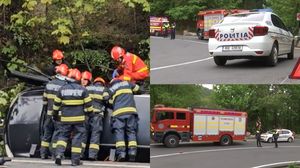 Imagini de la locul accidentului