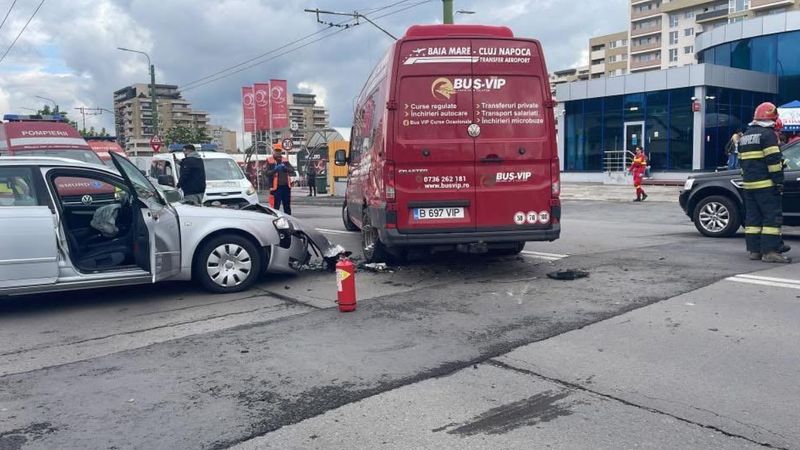 Imagini de la locul accidentului