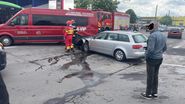 Imagini de la locul accidentului