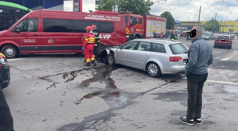 Imagini de la locul accidentului