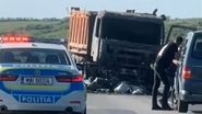 Imagini de la locul accidentului