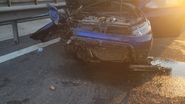 Imagini de la locul accidentului