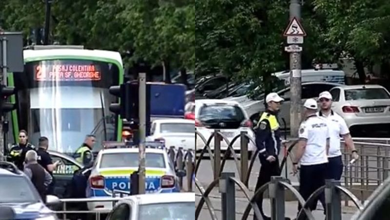 Imagini de la locul accidentului din București