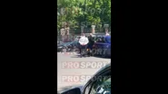 Imagine de la locul accidentului