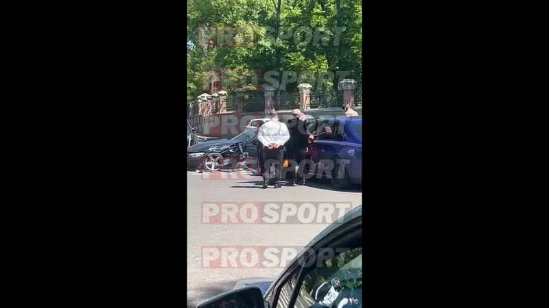 Imagine de la locul accidentului