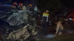Accident rutier grav în Târgu Jiu! Patru persoane au fost rănite, după ce un șofer în vârstă de 23 de ani s-a urcat băut la volan, a pătruns pe contrasens și a lovit o altă mașină