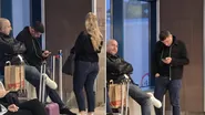 George Simion, în aeroport