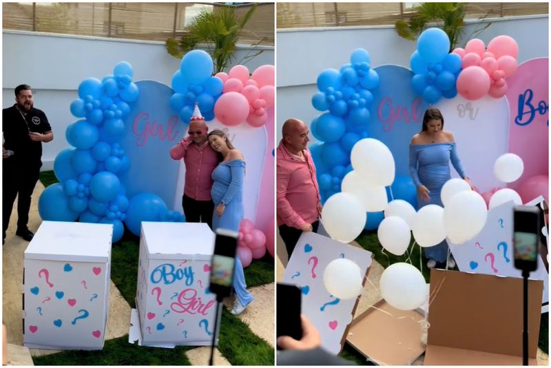 Roxana Nemeș, însărcinată cu gemeni! Dar stați să vedeți ce fel de gemeni! Soțul și invitații au plâns de fericire când au aflat că vor avea fetiță și băiat. Imagini fabuloase de la petrecere