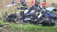 Imagini de la locul accidentului