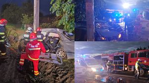 Imagini de la locul accidentului