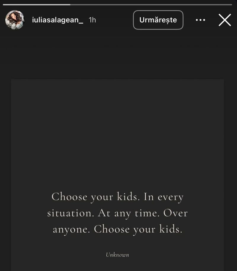 Iulia Sălăgean mesaj cu cub&icirc;nțeles pentru Alex Bodi