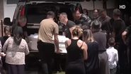Momentul în care sicriul Teodorei a fost adus acasă