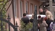 Momentul în care sicriul Teodorei a fost adus acasă