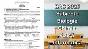 Bacalaureat 2025: SUBIECTE Fizică, Chimie, Biologie și Informatică