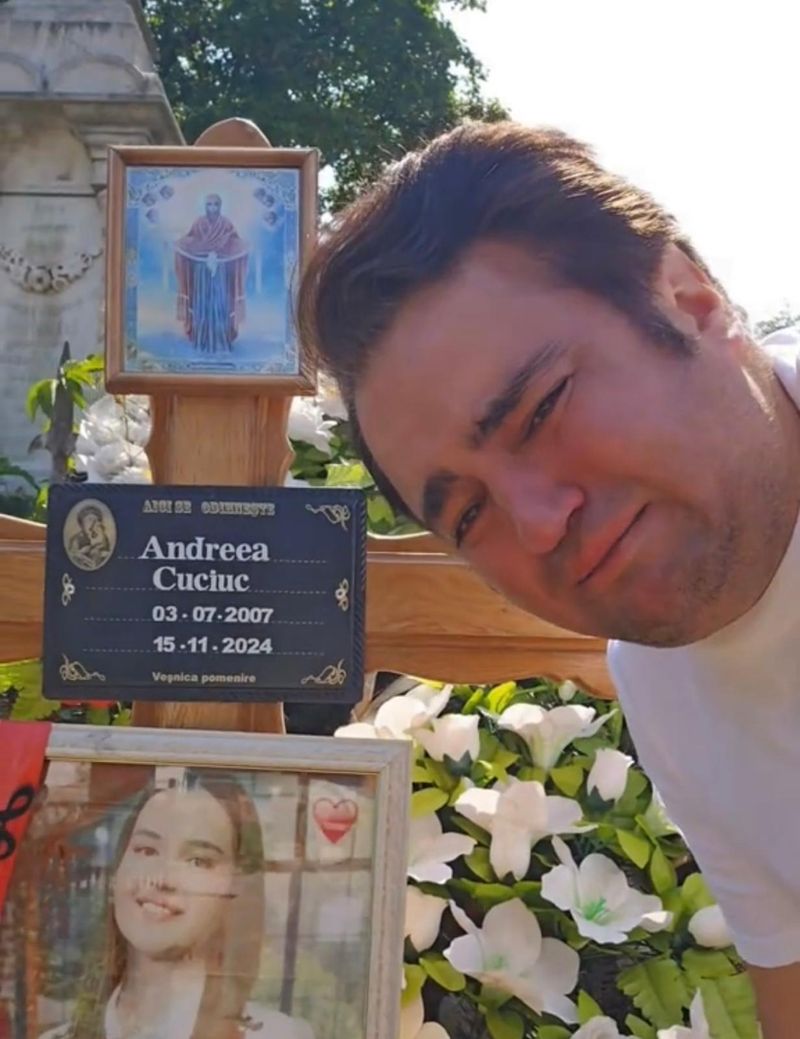 Igor Cuciuc, răpus de durere la mormântul fiicei sale