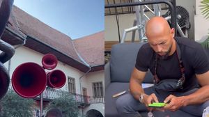 Andrew Tate, la petrecerea de la Muzeul Brukenthal