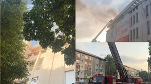 Imagini de la locul incendiului