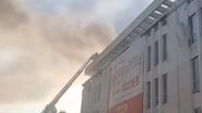 Imagini de la locul incendiului