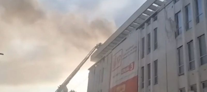 Imagini de la locul incendiului