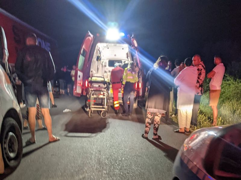 Imagini de la locul accidentului