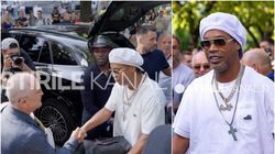 Ronaldinho, întâmpinat ca un rege la Cluj: „E o onoare să te avem aici!”. Emil Boc i-a urat bun venit în engleză legendei braziliene