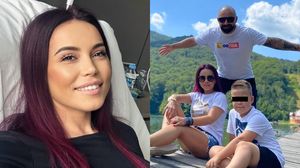 Anca Molnar alături de soțul și fiul ei