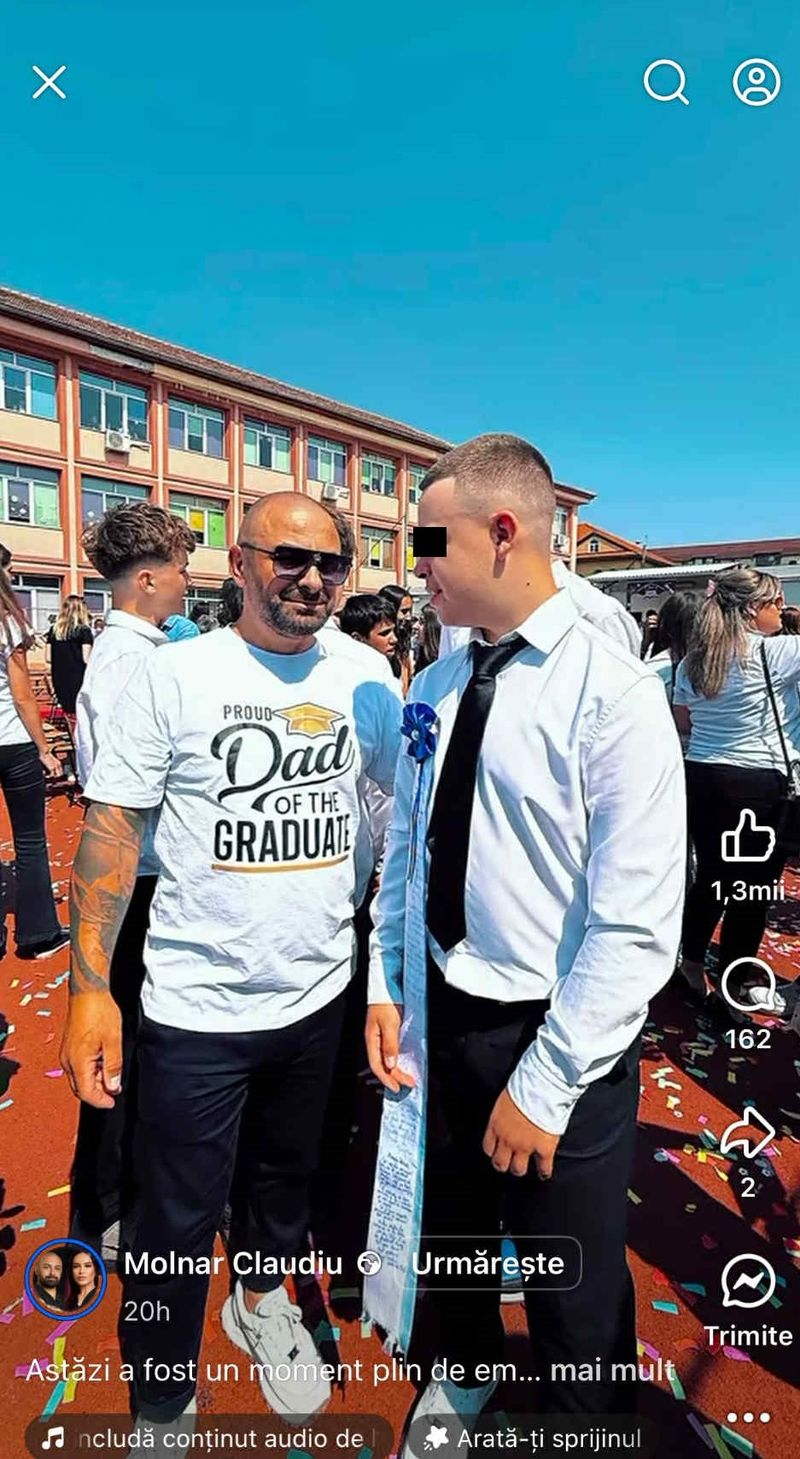 Claudiu Molnar și fiul său