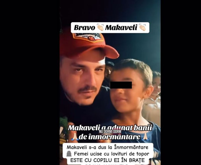 Makaveli și fiul Andreei, gravida ucisă de concubinul ei