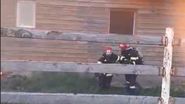 Imagini de la locul incendiului