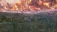 Imagini de la locul incendiului