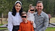 Dinu și Deea Maxer, pe vremea când erau împreună, alături de copiii lor