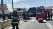 Imagine de la locul accidentului din Bihor