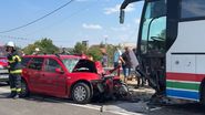 Imagine de la locul accidentului din Bihor