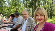 Eugen Cristea și Cristina Almășan, la botezul fiicei lui Adrian Cuculis
