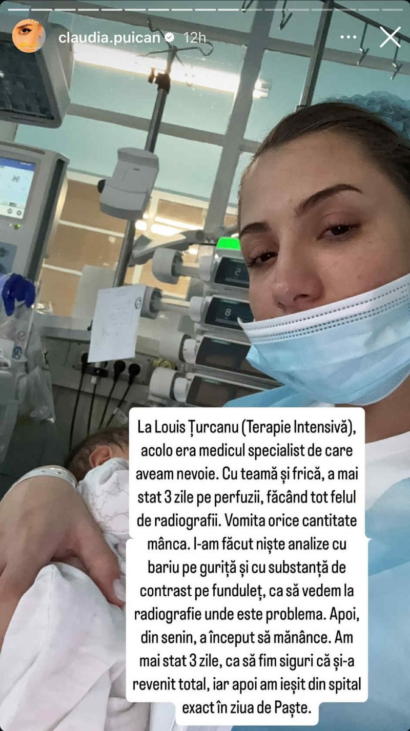 Claudia Puican și băiețelul ei