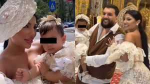 Tzancă Uraganu alături de Alina Marymar și fetița lor