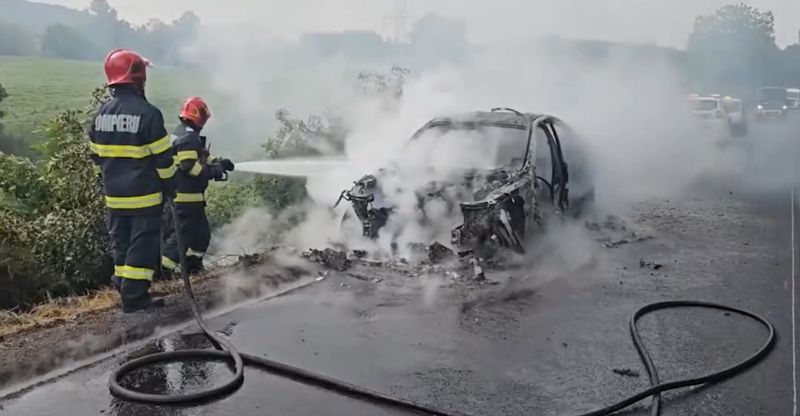 Imagini de la locul incidentului
