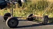 Imagine de la locul accidentului din Constanța