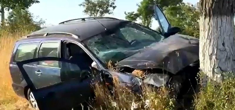 Imagine de la locul accidentului din Constanța