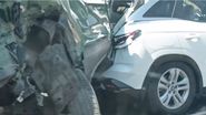 Imagine de la locul accidentului de pe A2