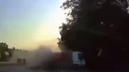 Momentul în care TIR-ul a spulberat mașina lui Ionuț