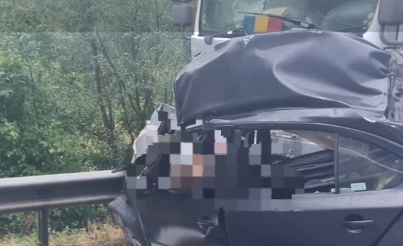 Imagini de la locul accidentului