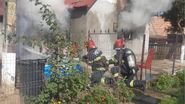 Imagini de la locul incendiului