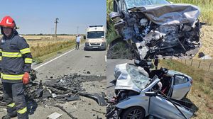 Imagini de la locul accidentului