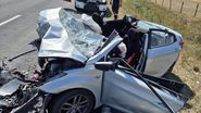 Imagini de la locul accidentului