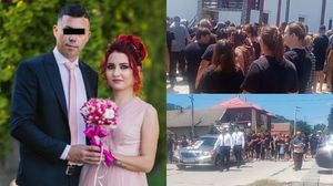 Imagini de la înmormântarea Luizei