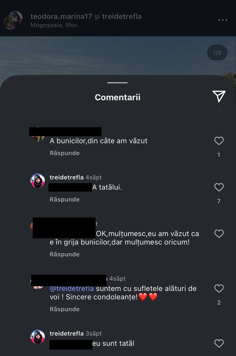 Alex Marcu comentarii Instagram