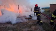 Imagini de la locul incendiului