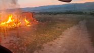 Imagini de la locul incendiului