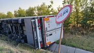 Imagine de la locul accidentului din Timiș